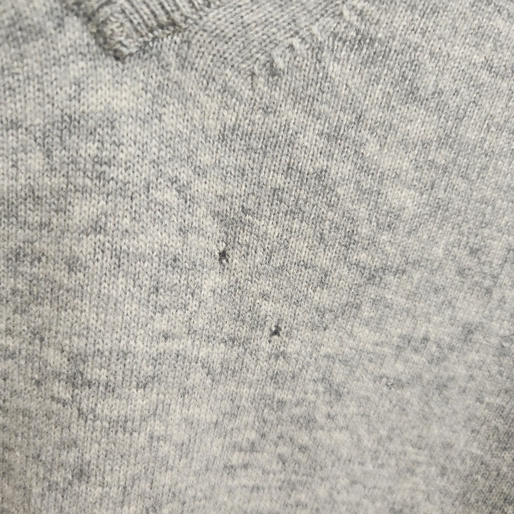 Soft By Naadam 100% Cashmere Gray Long Sleeve Pullover Sweater Size L. - Picture 3 of 5